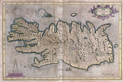 Islândia de Gerardus Mercator