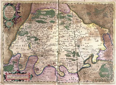 Ile de France, Norte de França de Gerardus Mercator