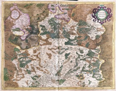Lorraine, França (gravura de Gerardus Mercator