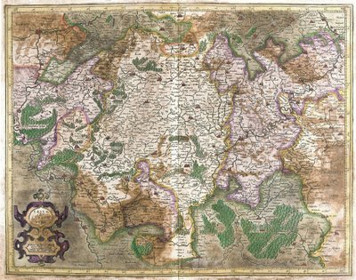 Luxemburgo (gravura de Gerardus Mercator