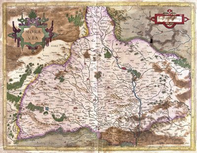 Moravia, República Checa (gravura de Gerardus Mercator