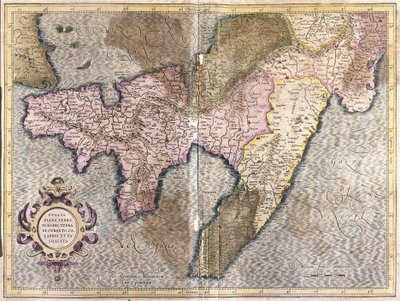 Puglia, Calabria e Basilicata, Itália (gravura de Gerardus Mercator
