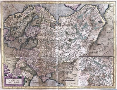 Rússia (gravura de Gerardus Mercator