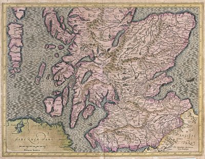 Escócia, Grã-Bretanha de Gerardus Mercator
