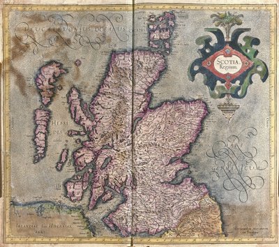 Escócia, Grã-Bretanha de Gerardus Mercator