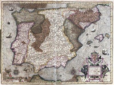 Espanha (gravura de Gerardus Mercator
