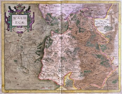 Waldeck (Hesse), Alemanha (gravura de Gerardus Mercator