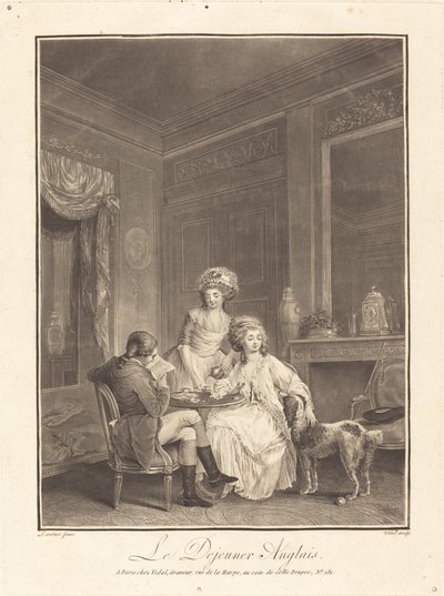 O almoço inglês de Geraud Vidal after Nicolas Lavreince