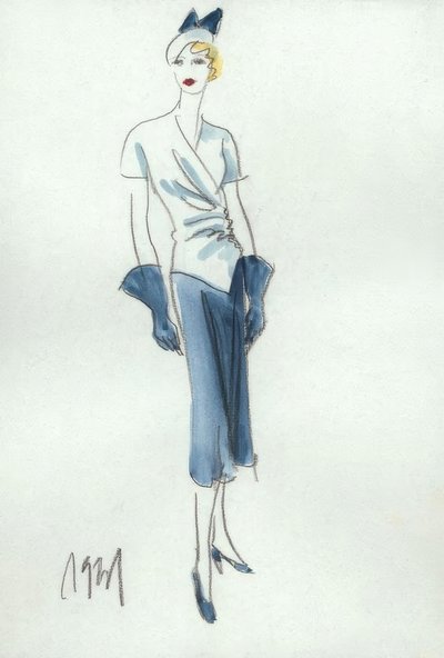 Moda feminina de 1931, saia e blusa - G.Hartung de Gerd Hartung