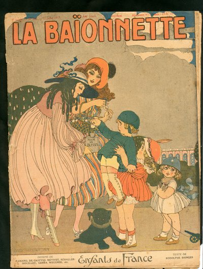 Capa de "La Baionnette", Satirical en Colours de Gerda Marie Frederike Wegener