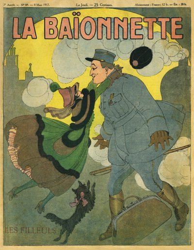 Capa do jornal francês La Baionnette de Gerda Marie Frederike Wegener