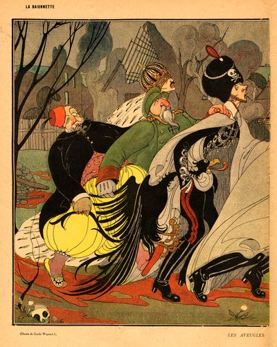 O Baionete, Satirical em Cores de Gerda Marie Frederike Wegener