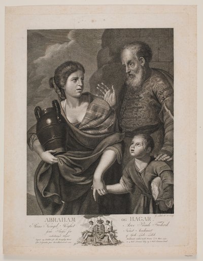 Abraão e Agar de Gerhard Ludvig Lahde