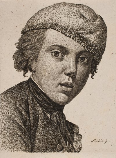 Jens Juel, após o auto-retrato de Juel de 1767 de Gerhard Ludvig Lahde