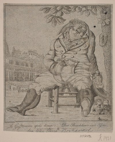 O Gastronomo depois do jantar de Gerhard Ludvig Lahde