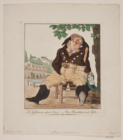 O Gastronomo depois do jantar de Gerhard Ludvig Lahde