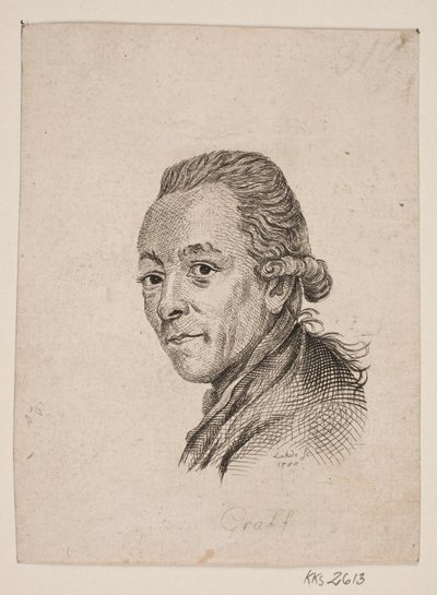 Retrato do pintor A. Graff de Gerhard Ludvig Lahde