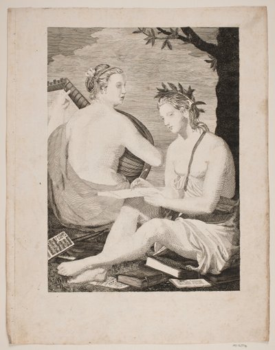 Terpsichore e Kalliope de Gerhard Ludvig Lahde