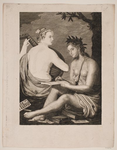 Terpsichore e Kalliope de Gerhard Ludvig Lahde