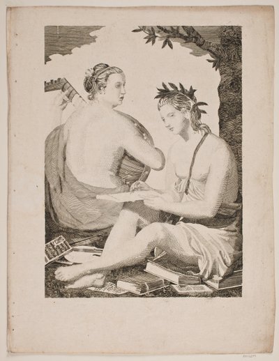 Terpsichore e Kalliope de Gerhard Ludvig Lahde