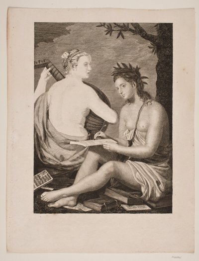 Terpsichore e Kalliope de Gerhard Ludvig Lahde