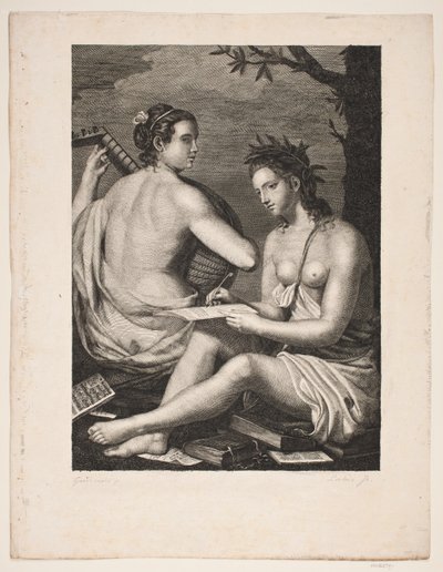 Terpsichore e Kalliope de Gerhard Ludvig Lahde