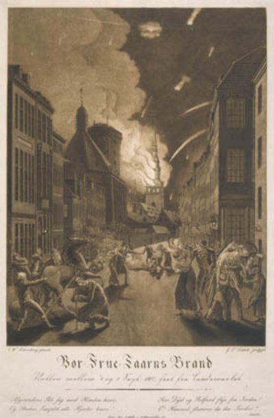 O Incêndio da Torre da Igreja de Nossa Senhora de Gerhard Ludvig Lahde