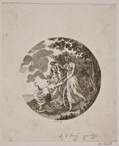 A vinheta do título para Flora da Dinamarca e Holstein de Gerhard Ludvig Lahde