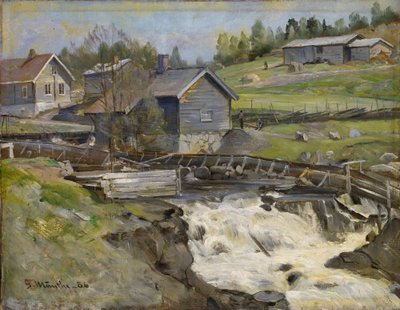 Cascata de Stange, em Hedmark de Gerhard Munthe