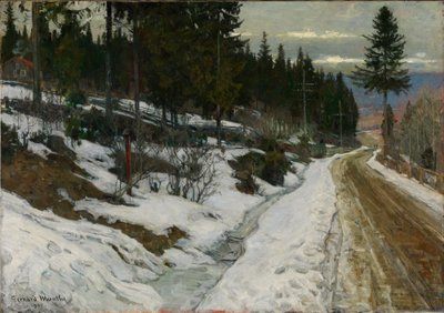 Inverno em Nittedal de Gerhard Munthe
