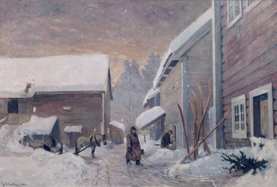 O médico regressa a casa de Gerhard Peter Frantz Vilhelm Munthe