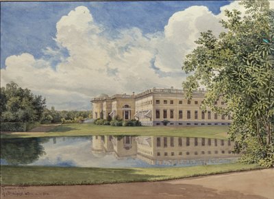 O Palácio de Alexandre em Tsarskoye Selo, 1831 de Gerhard Wilhelm Reutern von