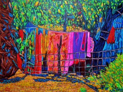 Cabo Clothes Line, 2020 (óleo sobre tela) de Gerhardt Isringhaus
