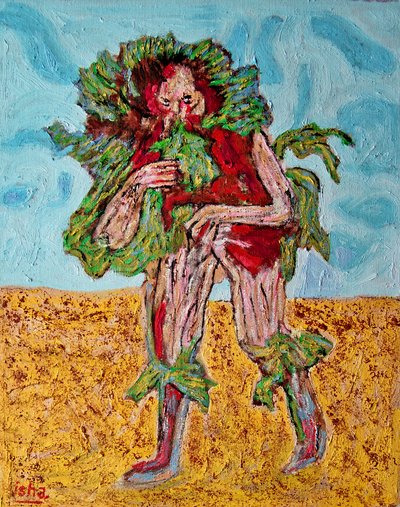 Xamã Bozo Floral, 2020 (óleo sobre tela) de Gerhardt Isringhaus