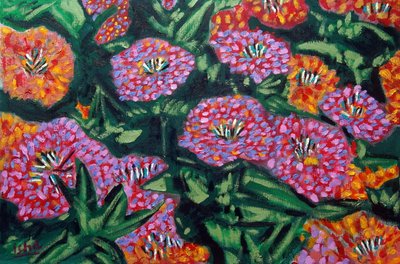 Mums I, 2024 (óleo sobre tela) de Gerhardt Isringhaus