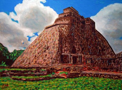 Pirâmide do Mago,2019 (óleo sobre tela) de Gerhardt Isringhaus