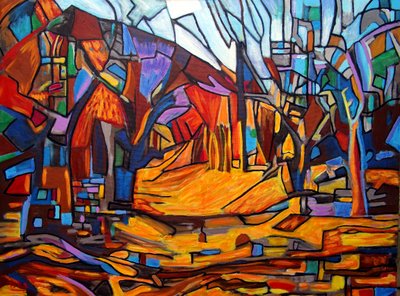 Rio de Oro, 2022 (óleo sobre tela) de Gerhardt Isringhaus
