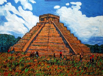 Templo dos Guerreiros,2019 (óleo sobre tela) de Gerhardt Isringhaus