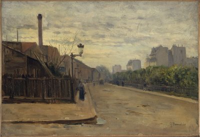 Rue Auguste-Cain, cerca de 1900 (óleo) de Germain Eugene Bonneton