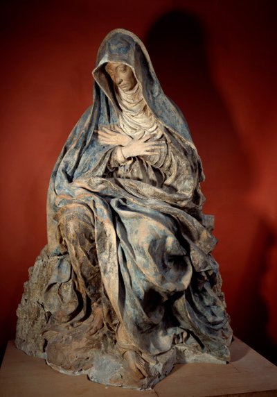Escultura Virgem da Dor de Germain Pilon (1535-1590) Século XVI Paris, Museu do Louvre de Germain Pilon