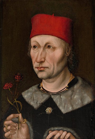 Retrato de um homem com um boné vermelho de German