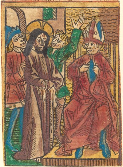 Antes de Caifás de German 15th Century