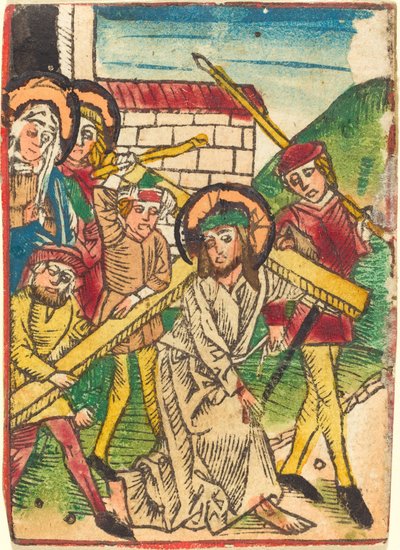 Cristo carregando a cruz de German 15th Century