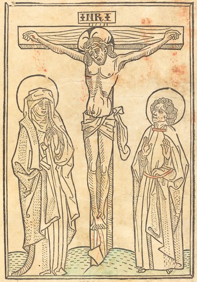 Cristo na Cruz de German 15th Century