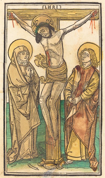 Cristo na Cruz de German 15th Century