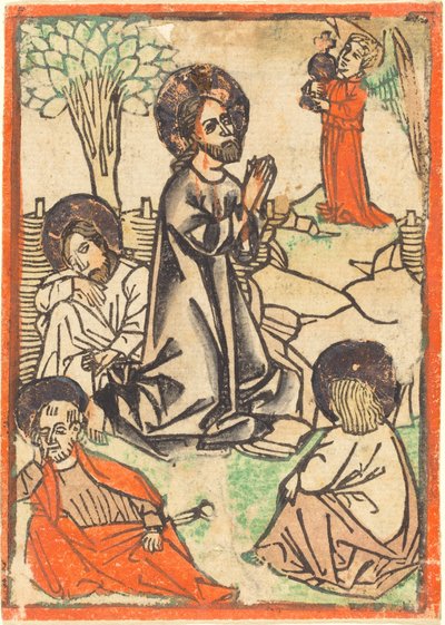 Cristo no Monte das Oliveiras de German 15th Century