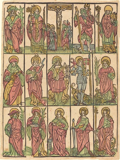 Quatorze Santos Auxiliares de German 15th Century
