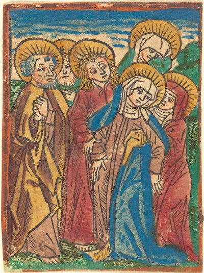 Madonna superada de German 15th Century