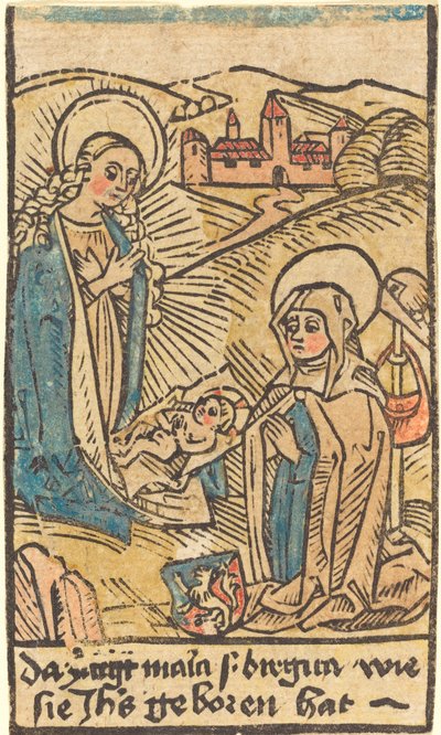 Madonna e Santa Brígida de German 15th Century