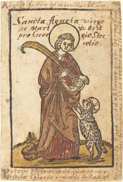 Santa Inês de German 15th Century